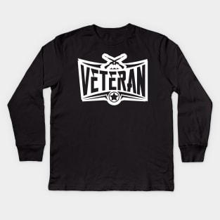 VETERAN: Woman Veteran female veterans t shirts gift Kids Long Sleeve T-Shirt